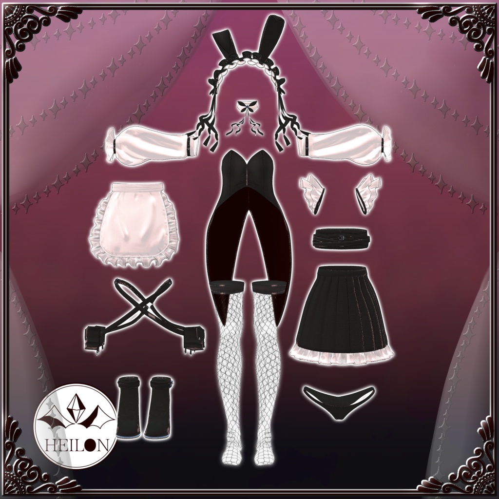 【10アバター対応】bunny maid