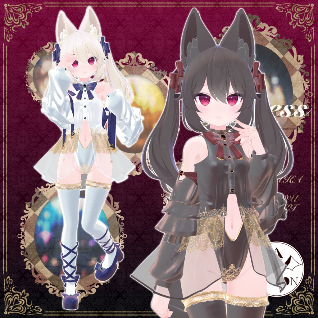 【9アバター対応】silky dress