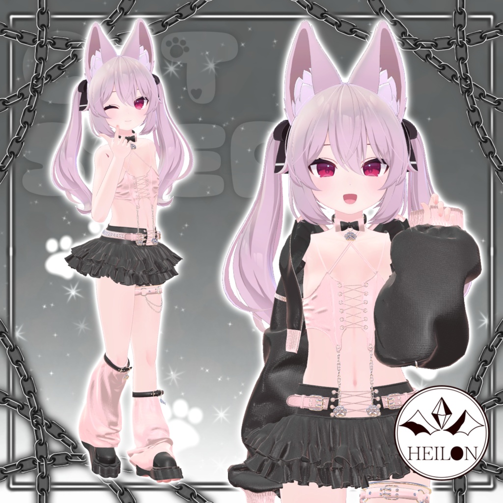 【10アバター対応】Cat Step