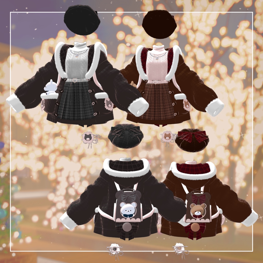 【10アバター対応】Winter Bear