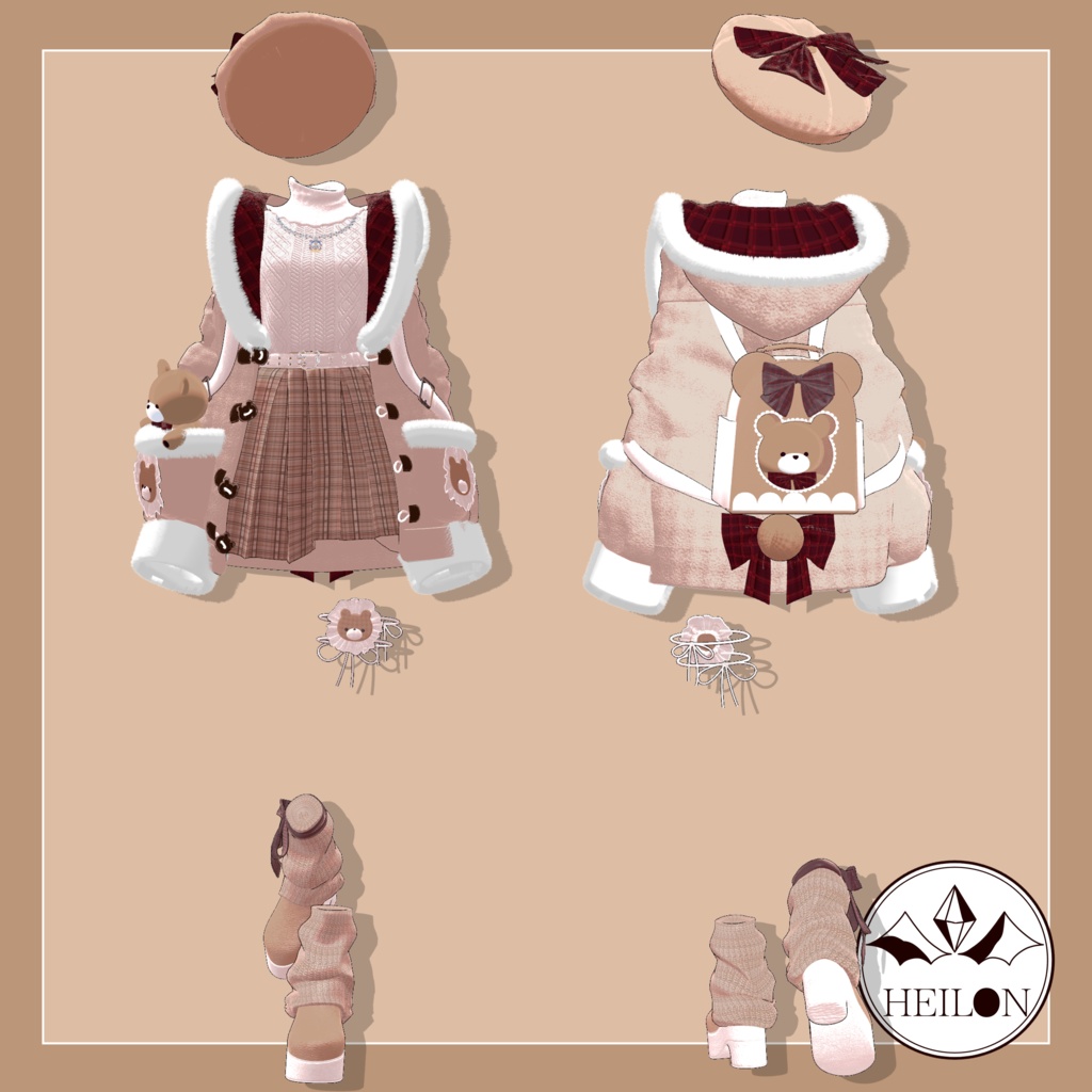 【10アバター対応】Winter Bear