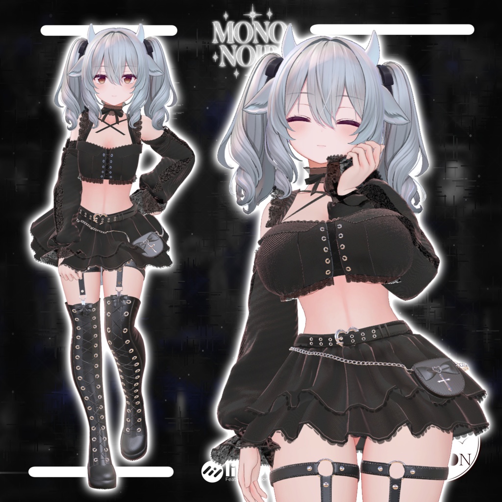 【9アバター対応】Mono Noir