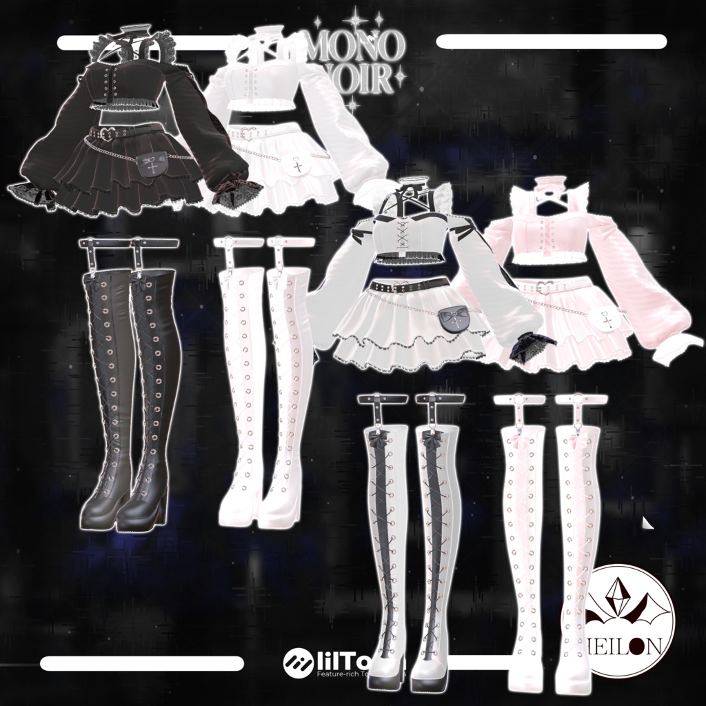 【9アバター対応】Mono Noir