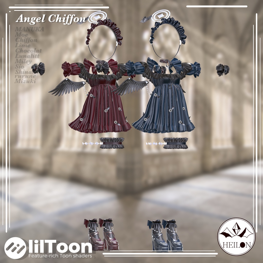 【9アバター対応】Angel chiffon
