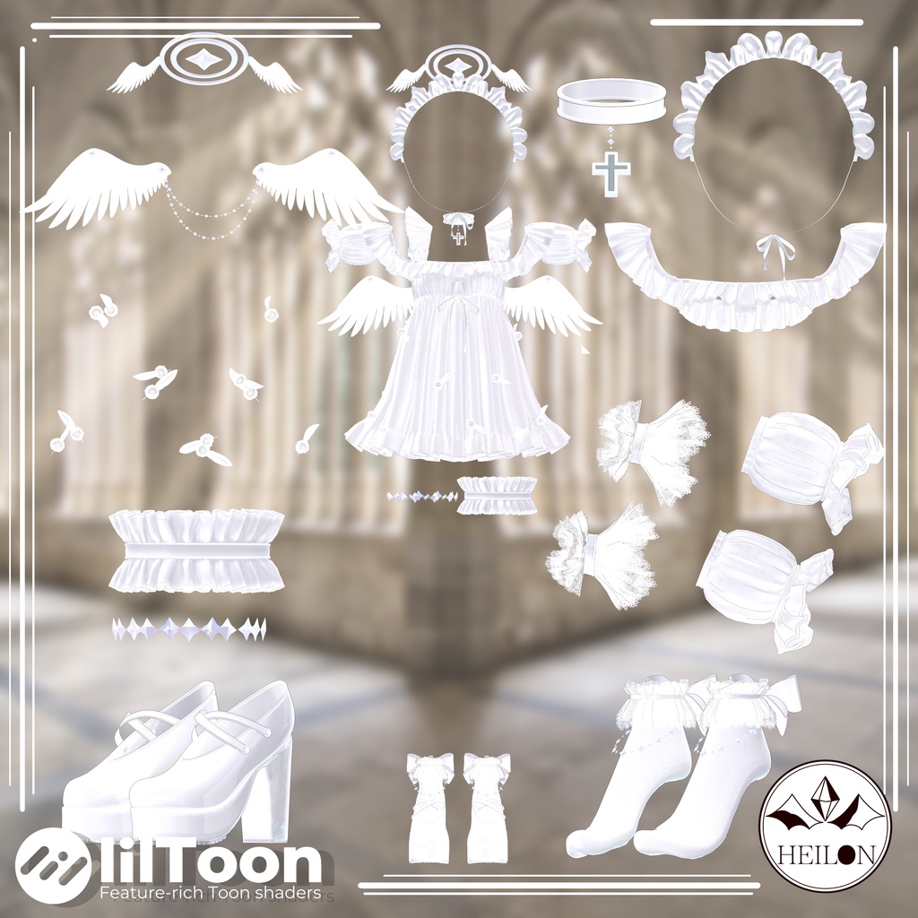 【9アバター対応】Angel chiffon