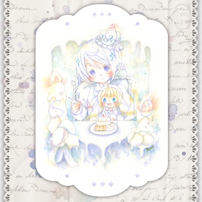 ダイカットイラストカード