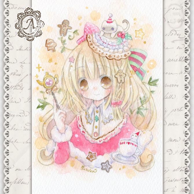 ◆原画◆ハガキサイズ★クリスマス