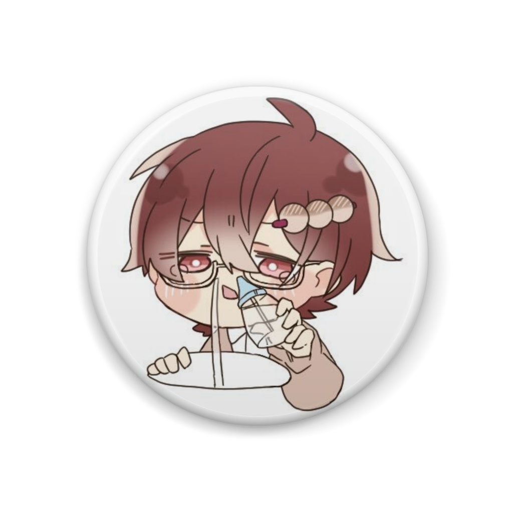 鼻うがい主~焼きダンゴ~ 缶バッチ