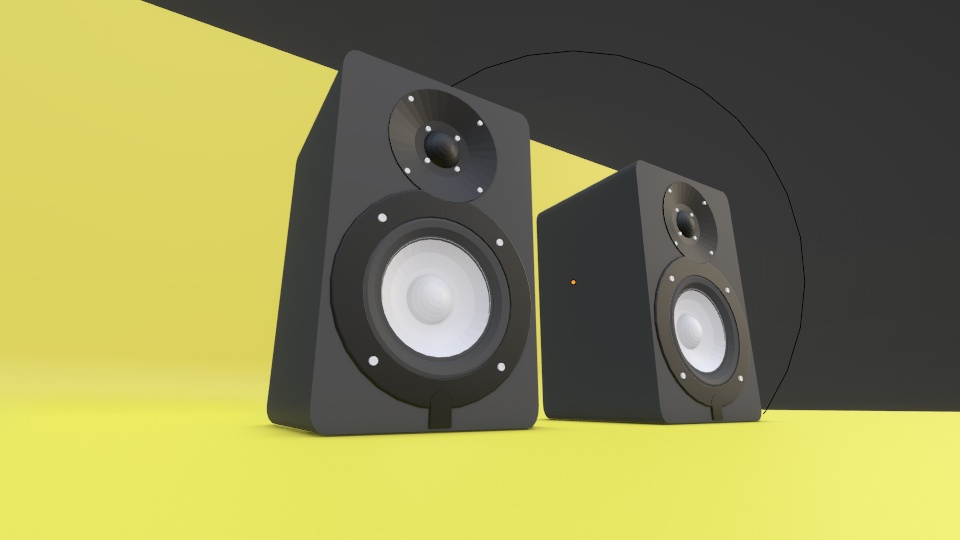 【3D小道具】オーディオスピーカー