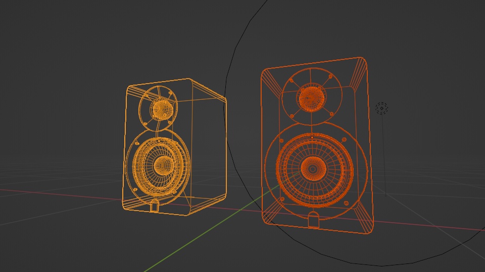 【3D小道具】オーディオスピーカー