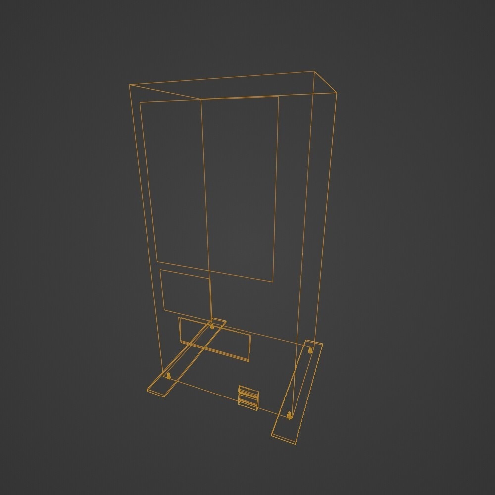 【3D小道具】自動販売機(ローポリ)