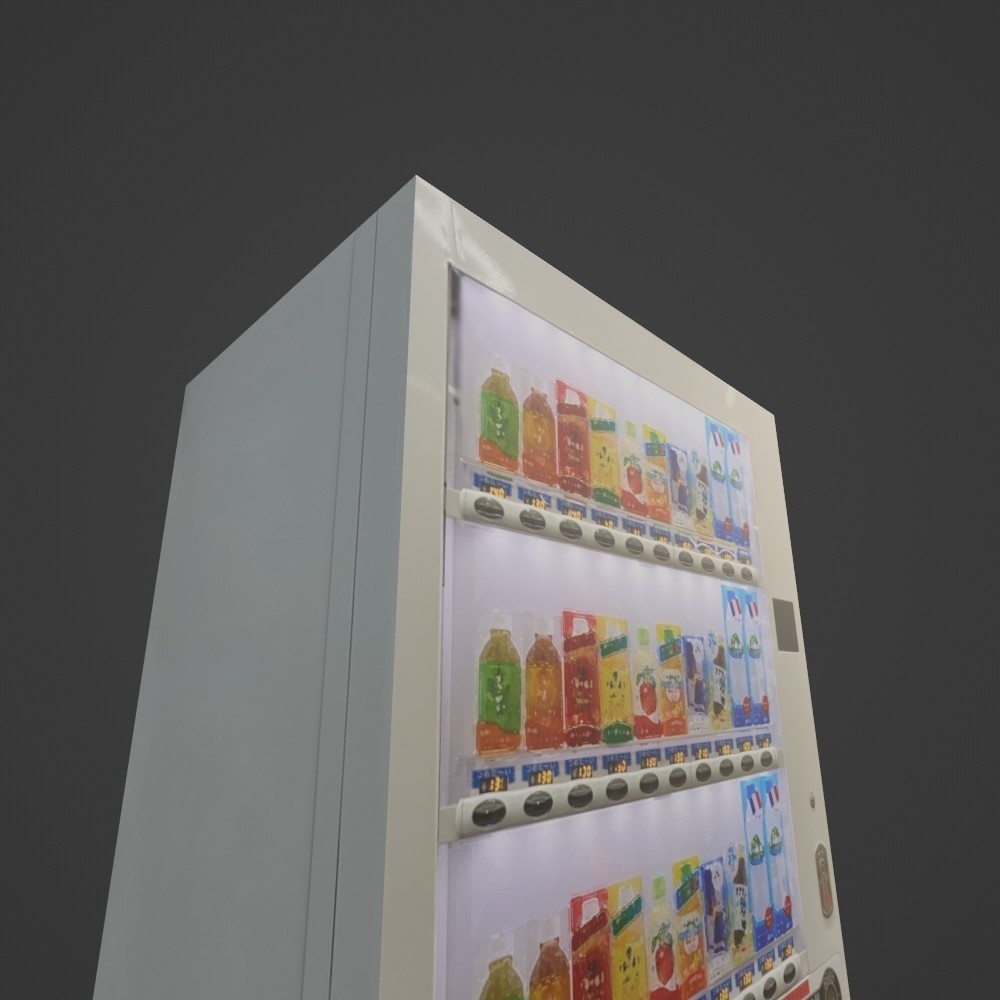 【3D小道具】自動販売機(ローポリ)
