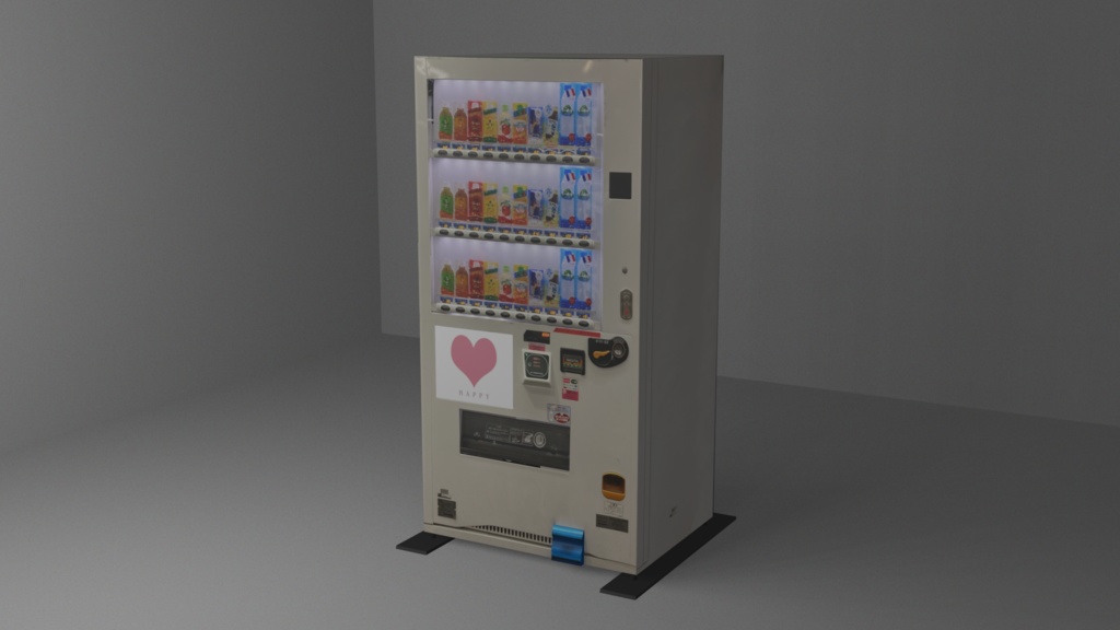 ローポリ　自動販売機