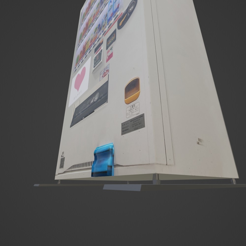 【3D小道具】自動販売機(ローポリ)
