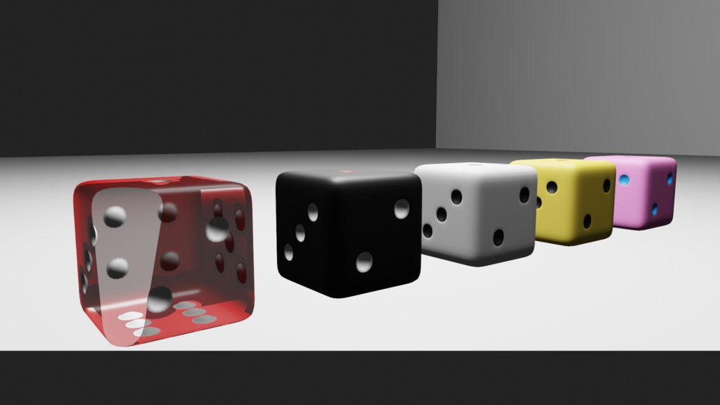 サイコロ(6色セット)