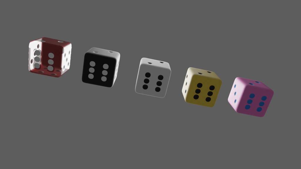 サイコロ(6色セット)