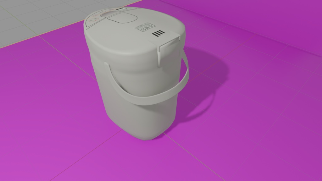 【3D小道具】湯沸かしポット