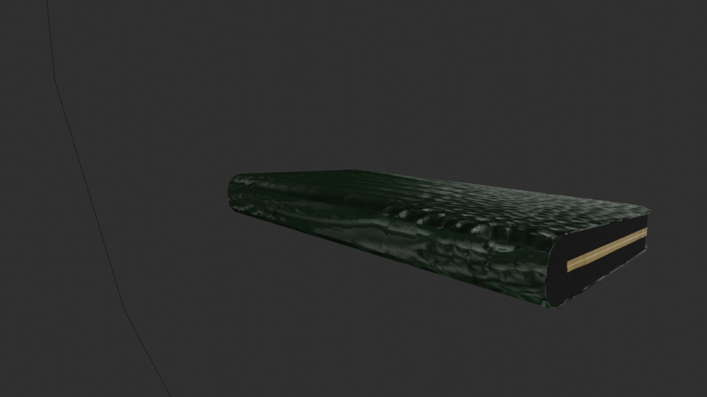 【3D小道具】ワニ革財布