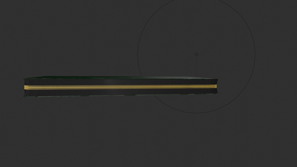 【3D小道具】ワニ革財布