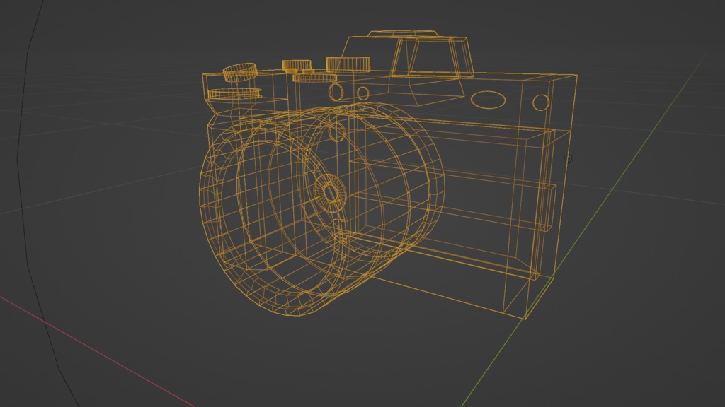 【3D小道具】ピンクの一眼レフカメラ