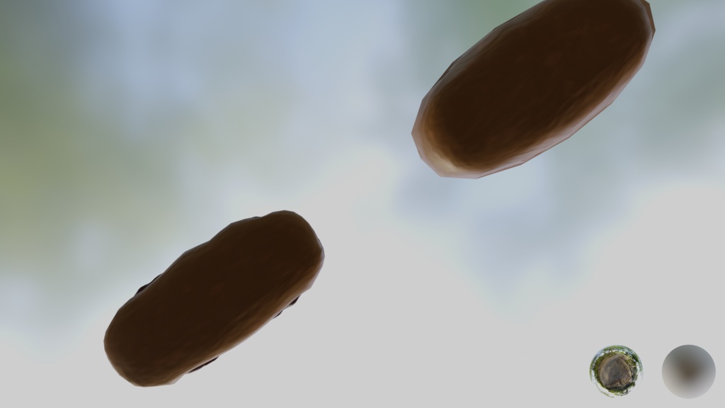 【3D小道具】エクレア(ハイポリ、ローポリセット)