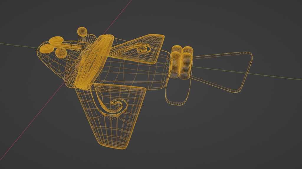 【3D小道具】黄金ジェット(オーパーツ)