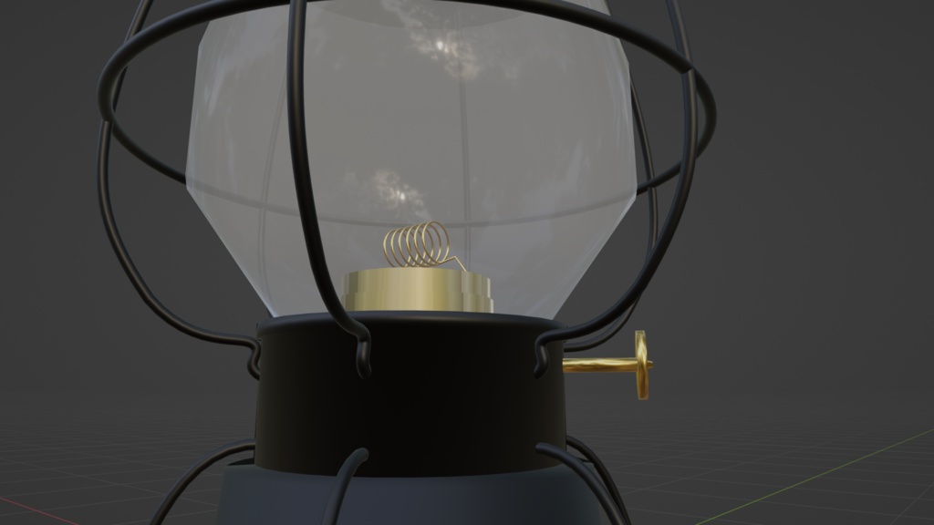 【3D小道具】男のランタン