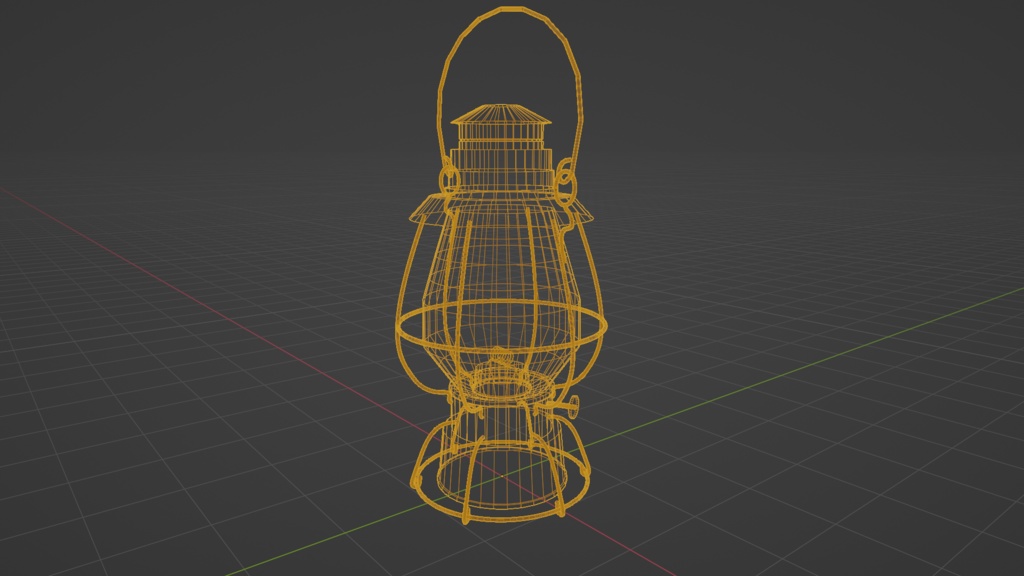 【3D小道具】ピンクのランタン