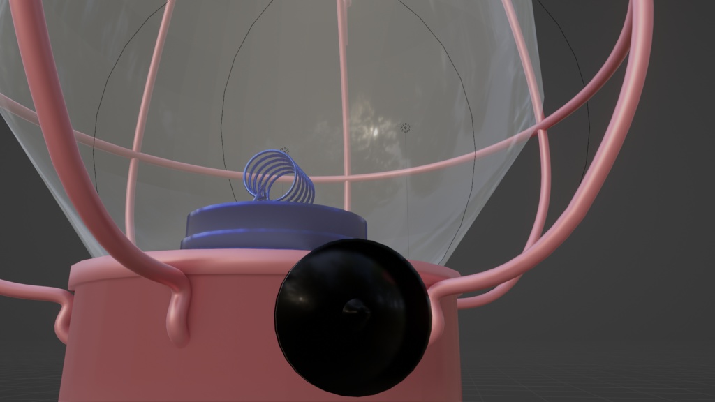 【3D小道具】ピンクのランタン