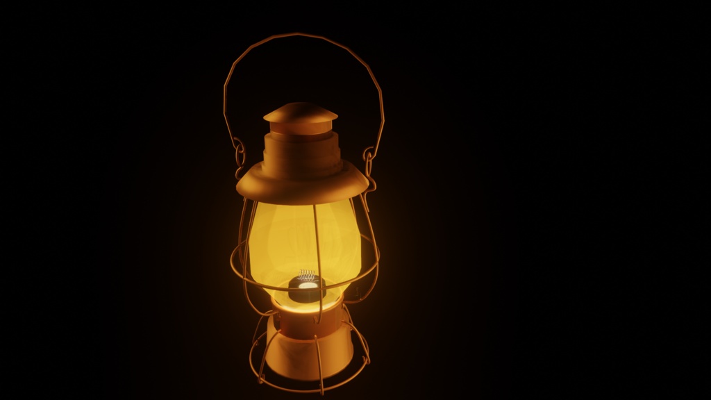 【3D小道具】ピンクのランタン