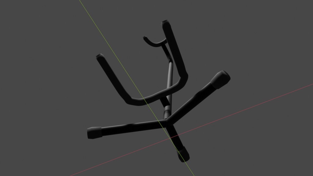 【3D小道具】ギタースタンド