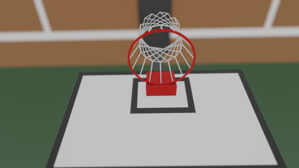 【3Dステージ】バスケットボールコート(公式試合用)