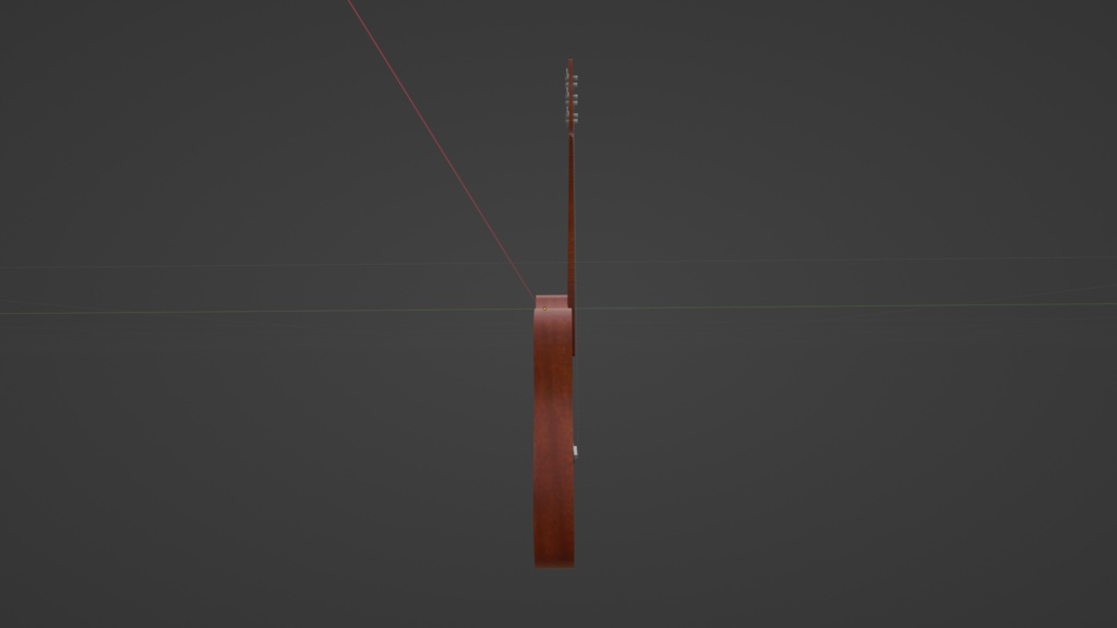 【3D小道具】アコギ(ローポリ)