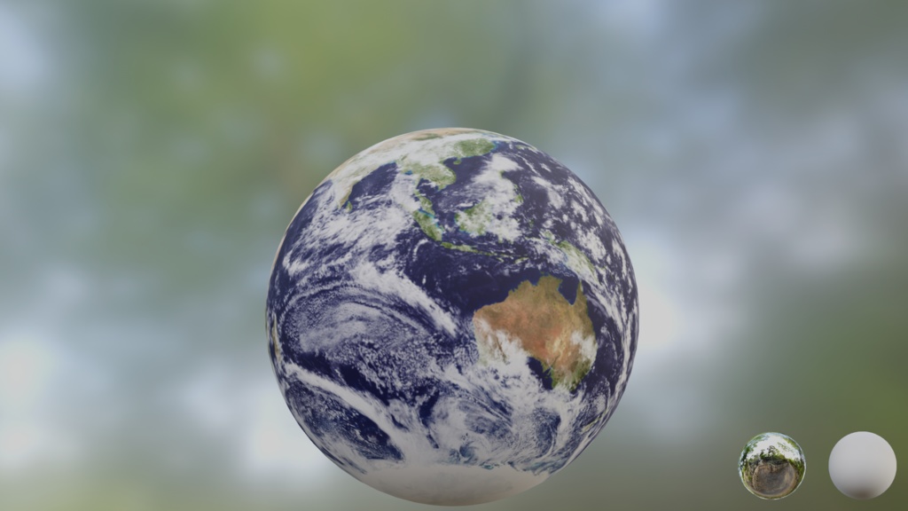 【3D小道具】地球と宇宙