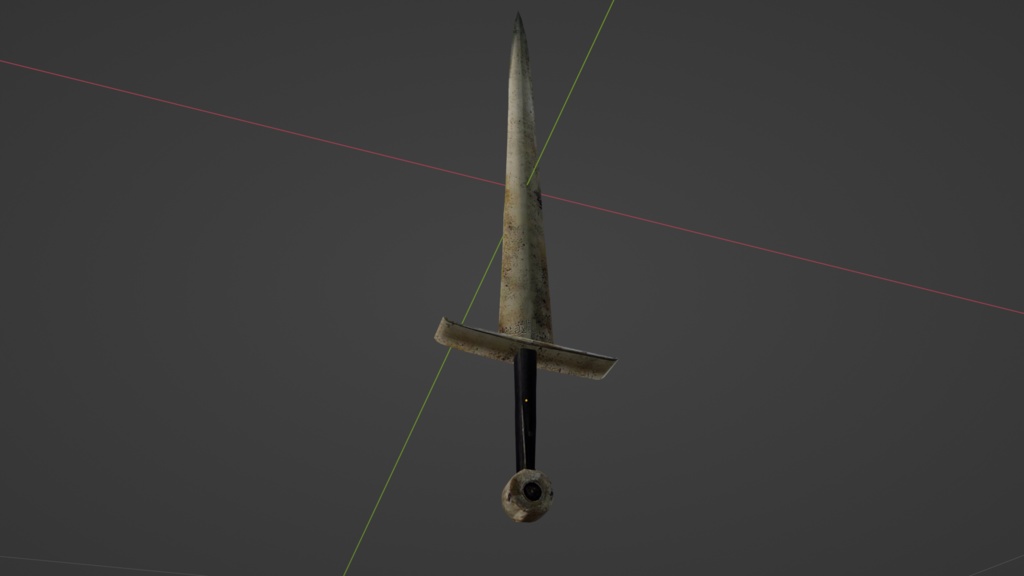 【3D小道具】古びた剣