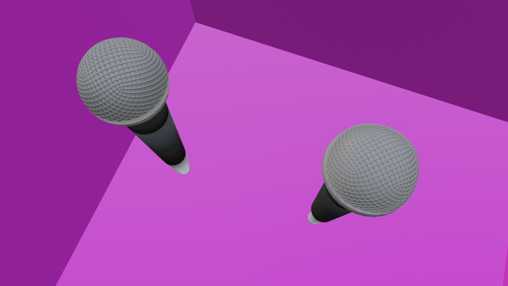 【3D小道具】スタンダードマイクver2