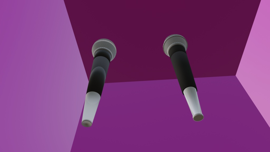 【3D小道具】スタンダードマイクver2