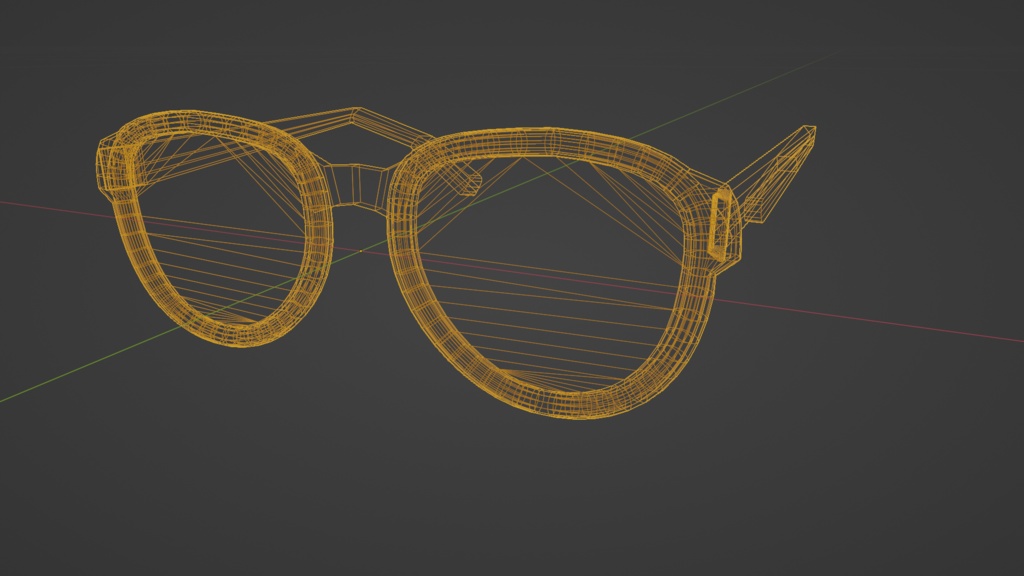 【3D小道具】目のメガネ