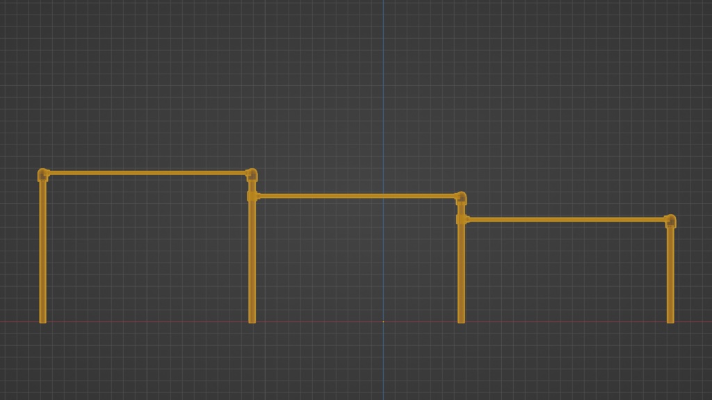 【3D小道具】小学校の鉄棒