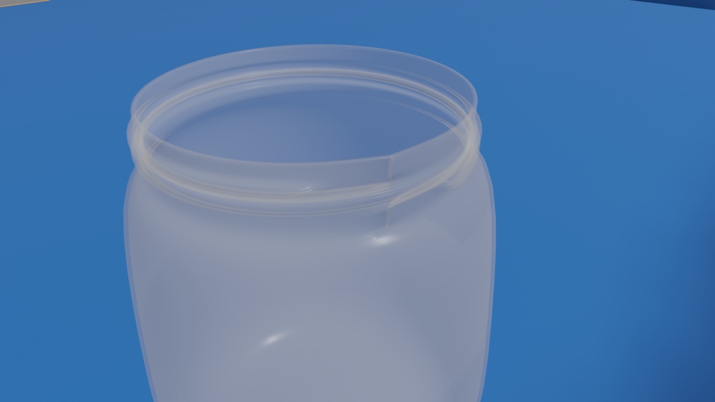 【3D小道具】なんの変哲もない透明な瓶