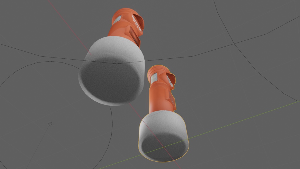 【3D小道具】郵便差出箱1号 ローポリ&ハイポリ