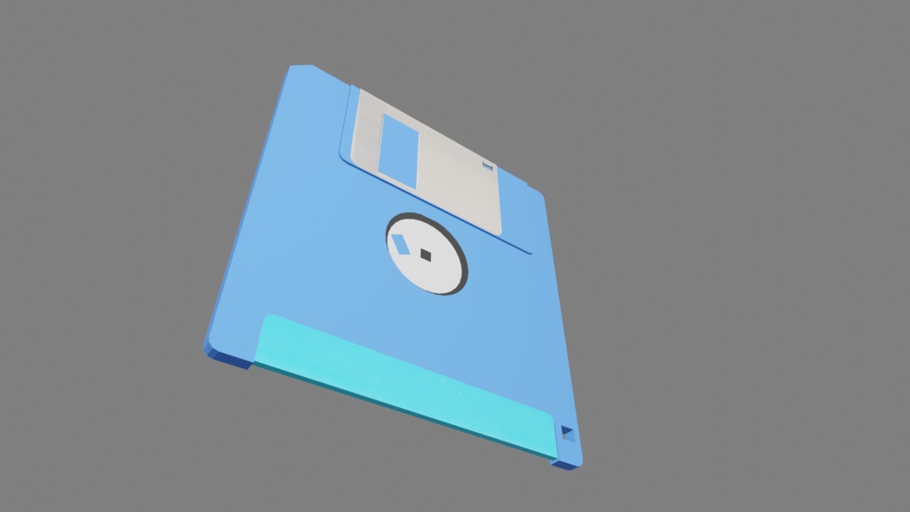 【3D小道具】3.5インチフロッピーディスク