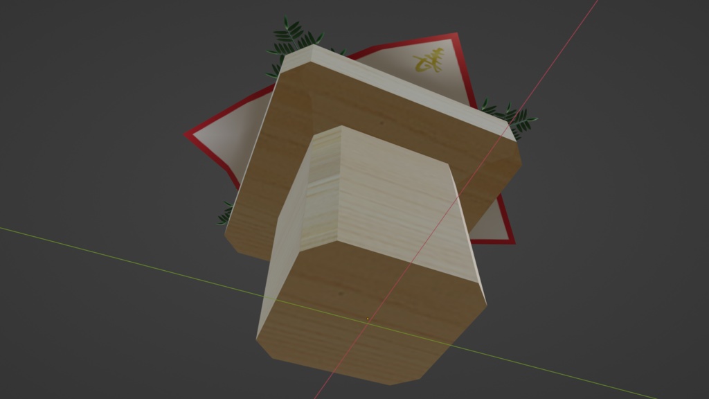 【3D小道具】鏡もち