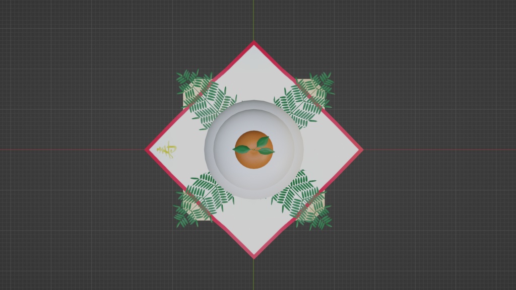 【3D小道具】鏡もち