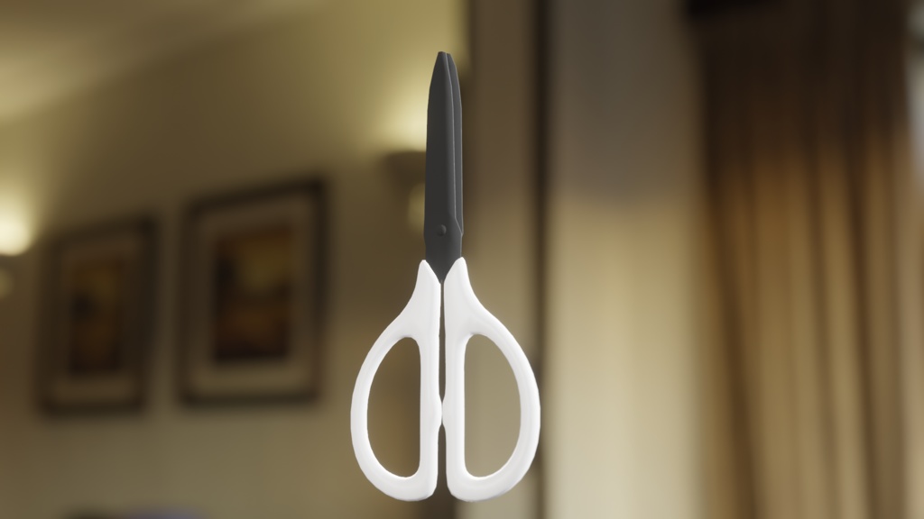 【3D小道具】はさみ 開閉シェイプキー付