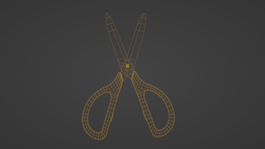 【3D小道具】はさみ 開閉シェイプキー付