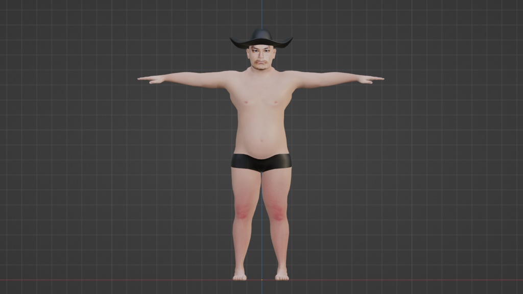 【3Dモデル】極悪レスラージョーイ