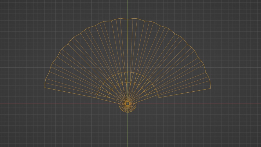【3D小道具】トラトラ扇子 開閉シェイプキー付