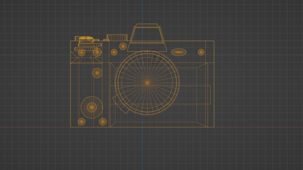 【3D小道具】一眼レフカメラ ローポリ