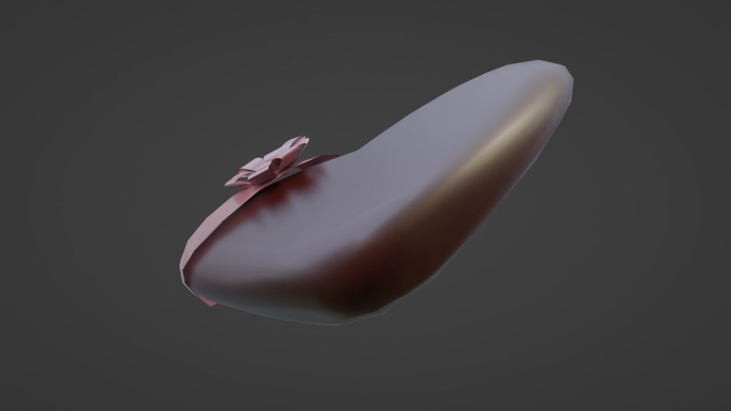 【3D小道具】ハートチョコ